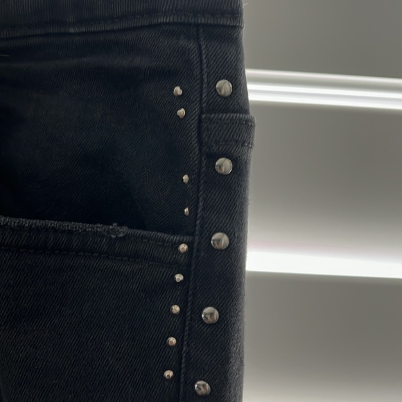 Zara black denim with studs - Picture 2 of 6